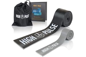 High Pulse Elastici Fitness incl. Sacca e Inserto per Il Trasporto gratuiti – Fasce Elastiche Fitness per articolazioni, tendini e legamenti + Mini Banda per Le Dita dei Piedi e Mani