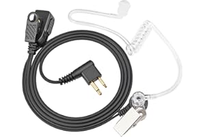 HYS Covert Air Tube Earpiece Two Way Radio Headset Comaptible with Motorola CP040 DP1400 GP2000 GP300 Walkie Talkie (1 szt.)