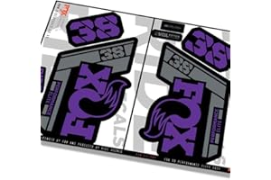 RIDE DECALS Fox 34 Factory - Decalcomanie forcella 2021 - Terra bruciata - Concesso in licenza da Fox