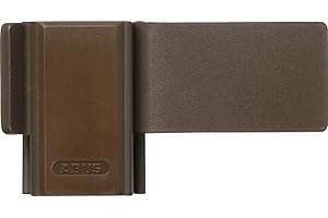 Abus Sw10 Serratura per Finestre, Sistema Antieffrazione, Montaggio Senza Foratura Nell`Anta Della Finestra, Livello di Sicurezza: 4, 10446, Marrone