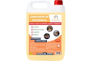 PROQUIMAR Limpiador Potente Para Chimeneas, Estufas y Hornos, Elimina Hollín Y Grasa, 5 Litros