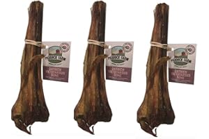 HIGHLAND ANTLER Antos Antler Ostrich Metatarsus Bones Dog Chew Pack of 3