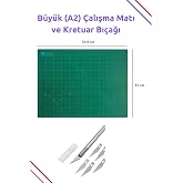 DSH Doğal Seramik Hamuru B&uuml;y&uuml;k A2 &Ccedil;alışma Pedi (59X45 CM) Kesme Matı, Sanat Peti, Mat Kretuar, Plastik Ahşap Kesme Bı&ccedil;ağı