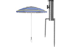 LEcylankEr Pied de Parasol, Porte-Parapluie Support de Parasol pour Jardin/Pêche/Plage