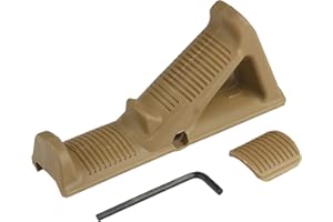 RANSTAC Airsoft – Mango frontal de nailon Foregrip, mango en ángulo, para montaje en riel Picatinny de 20 mm, WB0202, mango triangular universal (bronce)