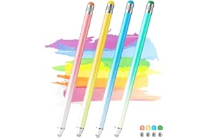 LUNTAK Stylus Pens for Touch Screens with 8 Extra Tips High Sensitivity & Precision Tablet Pen(4pcs),2 in 1 Stylus Pen for iPad Compatible with All Touch Screen Devices