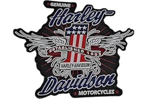 SUMA SHOP Iron on Patch Harley Davidson Logo Bar&Shield B&S XL Large 25 x 30 x Jackets and Vests Jacket