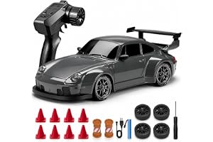 Drift RC Car 1:24 Scale – 4WD High-Speed Remote Control Racing Car with LED Flashing Lights, All-Terrain Dual Tires, USB Charging & Accessories for Ultimate Drifting Fun