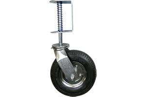 Shepherd Hardware 9798 8-Inch Pneumatic Gate Caster, 200-lb Load Capacity, Black, 8 inch