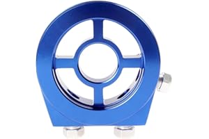 KAR KEPA Filtre à huile universel en aluminium pour sandwich - Capteur de pression et de température - 1/8 NPT - Bleu