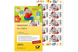 PADCR 10 Briefmarken 0,85 EUR 85 Cent Standardbrief inkl. 10 Umschläge (Benjamin Blümchen)