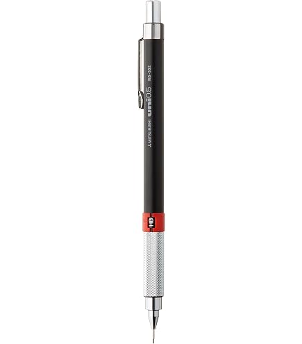 Uni-Ball Mitsubishi Porte-Mines Premium M552 Lot De 4 (0.3/0.5/0.7/0.9mm) - Mines NanoDia Avec Gomme