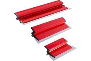 DNSHAN Drywall Skimming Blade Smoothing Spatula Plastering Wall Plastering Tools, High Grade Drywall Skimming Blade for Plastering, 25cm+40cm+60cm