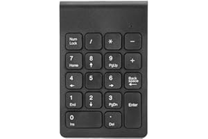 ‎CCYLEZ 2.4G Wireless Ziffernblock, tragbare Tastatur mit 18 Tasten, Bluetooth Nummernblock, allgemeiner Ziffernblock für Laptop, Desktop usw.(Schwarz)
