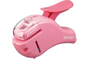 Kokuyo Harinacs zszywacz bezzszywający, kompaktowy Alpha, wiązanie do 5 arkuszy, różowy, import z Japonii (SLN-MSH305P)