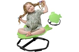 E-Solem Giostra Bambini Equilibrio Giocattoli Sensoriali Sedia Girevole per Bambini, Equilibrio Attrezzature Fisioterapia, Allenamento Coordinamento Corpo Giocattoli di Equilibrio (Verde)