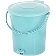 Kuber Industries Plastic Dustbin Garbage Bin with Handle (10 Liters, Light Green) - CTKTC034654