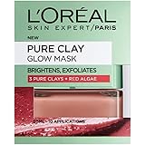 L’Oreal Paris Face Mask Pure Clay Glow, 50ml