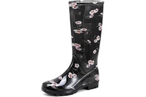 Rumkok Stivali Gomma Donna, Comode Antiscivolo da Pioggia Stivali Antinfortunistica, Leggere Impermeabile Scarpe da Giardino
