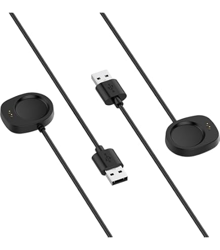 Blueshaweu Magnétique Chargeur Compatible Avec IOWODO R1 Smartwatch,Magnétique Chargeur Montre Connectée USB 3,3ft Compatible Avec IOWODO R1/FeipuQu 1,47''/Blackview R1 Smartwatch (Blanc