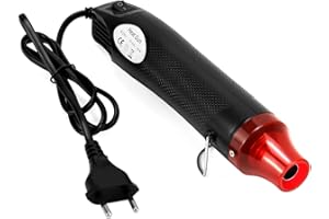 QWORK® Mini varmluftspistol 220 V 300 W bärbar varmluftstork för krympslang prägling färgtorkning papper