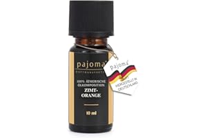 ‎PAJOMA pajoma Duftöl 10 ml, Zimt-Orange - Golden Line | 100% Naturrein Ätherisches Öl für Aromatherapie, Duftlampe, Aroma Diffuser, Massage, Naturkosmetik | Premium Qualität