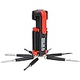 Oblivion 8-in-1 Portable Screwdriver Set with Torch, Integrated Flashlight, Precision Screwdriver Set for Mobiles, Laptops and Electronics Repair with Magnetic Heads for Handy Emergency Work