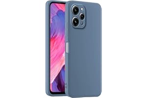 HULLIN Funda de Silicona Colorida para Teléfono, Adecuada para Redmi 12 (4G) / Redmi 12 5G (6.79") - Lavanda Gris