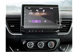 SXCY [Lot de 2] pour Renault Trafic 2021 2022 2023 Navigation Film de Protection, Trafic 8" Easy Link Écran en Plastique Protecteur, 4H Anti Rayures Anti Empreinte, Transparent GPS Film