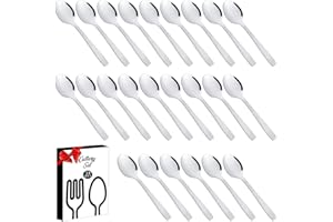 MARVOREM Cucchiaini caffe acciaio inossidabile adatto per casa e ristoranti cucchiaini da caffè cucchiaini caffe piccoli cucchiaino caffe cucchiaini caffe particolari cucchiani caffe (24 Pezzi)