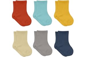 bistyle Cotone 6 paia di calzini per neonati da 0 a 3 mesi a 2 – 3 anni | calzini profumati per bambini | calzini per bambini