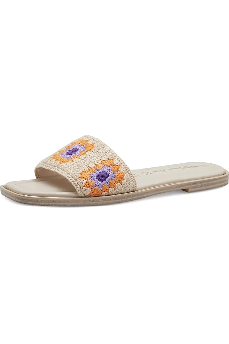 Mule Tamaris 1-27204-42 - Cuir - Talon Bloc 5cm - Bout Carré - Confort ANTIslide - Taille EU