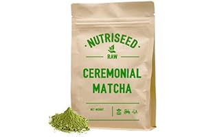 Nutriseed Matcha Green Tea Powder 50g - 100% Matcha Tea Powder, Rich in Antioxidants, L-Theanine & Fibre, Vitamins & Minerals, Boosts Energy, Cleanses Body, Vegan Friendly & Gluten Free, 25 Servings