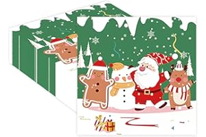 EVYIENEN 20 Stück Servietten Weihnachten,33x33cm Merry Christmas Servietten,Dekorative Weihnachtsservietten Grüne Weihnachten Servietten Weihnachtsbaum für Weihnachten Party, Weihnachten Tischdeko