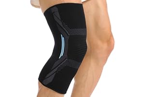 SUGHAW Tutore Ginocchio, Ginocchiera Ortopedica Stabilizzatore di Tenuta Menisco e Legamento Sportiva Compressione Fascia Ginocchio Supporto per uomini e donne Corsa Palestra Sollievo dal Dolore, XL
