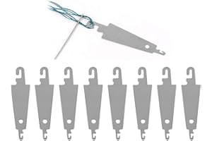 SIGANORPY 50Pcs Stainless Steel Sewing Needle Threaders Cross Stitch Needle-Threading Tools Needle Threader for DIY Sewing Large Eye Needles - 5cm