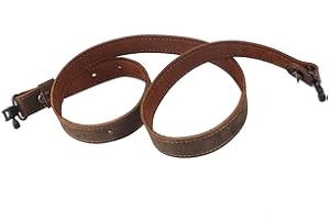 TOURBN TOURBON Cinturino per fucile da caccia in vera pelle da 4 mm (con snodi)