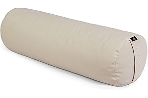 Bio-Buchweizen-Nackenrolle von Yoga Studio, handgefertigt in Europa, natur