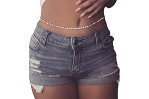 TseenYi Boho Rhinestone Waist Chains Belly Chains Belt Gold Crystal Waist Chains Bikini Summer Beach Costume Jewelry for Women and Girls (1 Pcs)