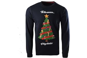 SOULSTAR Mens Christmas Jumper Xmas/Reindeer Stag Nordic Stag Festive Christmas Jumper/Cardigans/Roll Neck S - 3XL