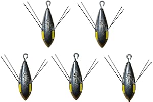 JOARDER Fishing Grip Weight Set for Sea and Beach Fishing, Breakaway Style (5 Pack) 5oz, 6oz