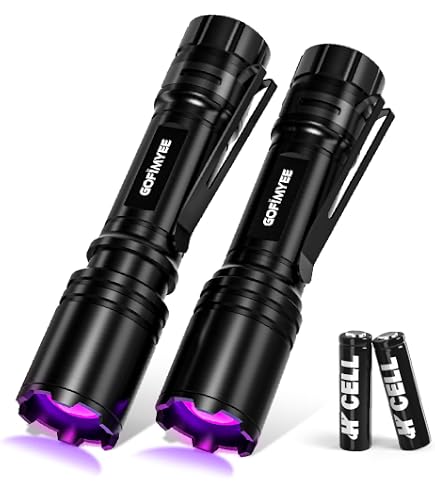 MVIOCS UV Schwarzlicht Taschenlampe, 395 Nm, 5er Set – Detektor Für Hundeurin, Bettwanzen & Hotelinspektion