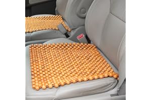 LUMoony 1Pcs Holzkugel Sitzauflage quadratisches Pad Wood Holzkugel Holzperlen Handgefertigte Perlen Tragbare Stuhl Kissen Sitzauflage Sitzbezug Sitzmatte Sitzaufleger