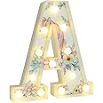 Vimlits Unicorn Light Up Letters, LED Letter Lights Warm White Alphabet Signs for Girls Birthday Party Decorations, Bedroom Night Light, Christmas Valentine Wall Table Decor - A