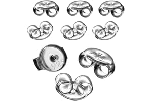 DIY925 My-Bead 5 Paar 10 Stück Ohrstecker Pousetten 4.5mm 925 Sterling Silber nickelfrei Verschlüsse Ohrringe in Juweliers- Qualität DIY