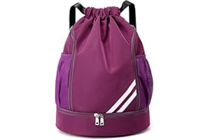Virtcooy Nuovo Design Zaini Sportivi Zaino Con Coulisse Impermeabile Borsa Da Palestra Sportiva Con Scomparto Per Scarpe Per Uomo Donna