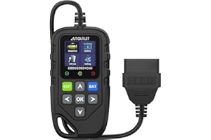 AUTOUTLET OBD2 urządzenie diagnostyczne, przycisk testowania baterii, OBD2/EOBD, 11 trybów OBD2 i kolorowy ekran z wyświetlaczem błędów DTC i definicją, 13 języków, czytnik kodów błędów