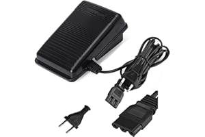 DeJivsin Pedales para Máquinas de Coser Electrónicas 200-240V, Pedales universales para Máquinas de Coser, Pedal para Máquina de Coser Alfa, Elna, Babylock, Janome