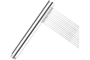 MINSHUXI Soffione Doccia Risparmio Idrico Rotondo Manopola Doccia Alta Pressione Doccia a Mano Anticalcare 24x218 mm,1 Getti