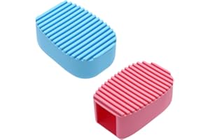 ‎HEMOTON 2Stk Mini Handheld Silikon Wäschepinsel in Candy Farben – Vielseitige Waschbürsten Für Kleidung Schuhe Und Badezimmerreinigung